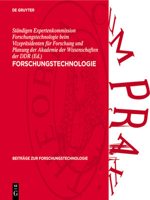 cover image of Forschungstechnologie